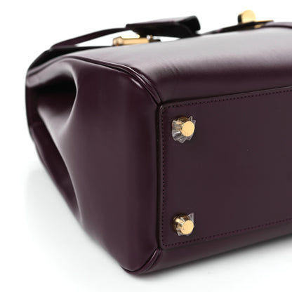 Celine Satinated Calfskin Medium 16 Top Handle Bag Light Burgundy 9 of 10