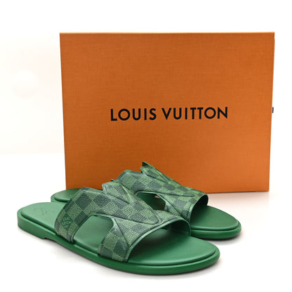 Louis Vuitton Damier Calfskin Mens LV Oasis Mules 12 Green 10 of 10