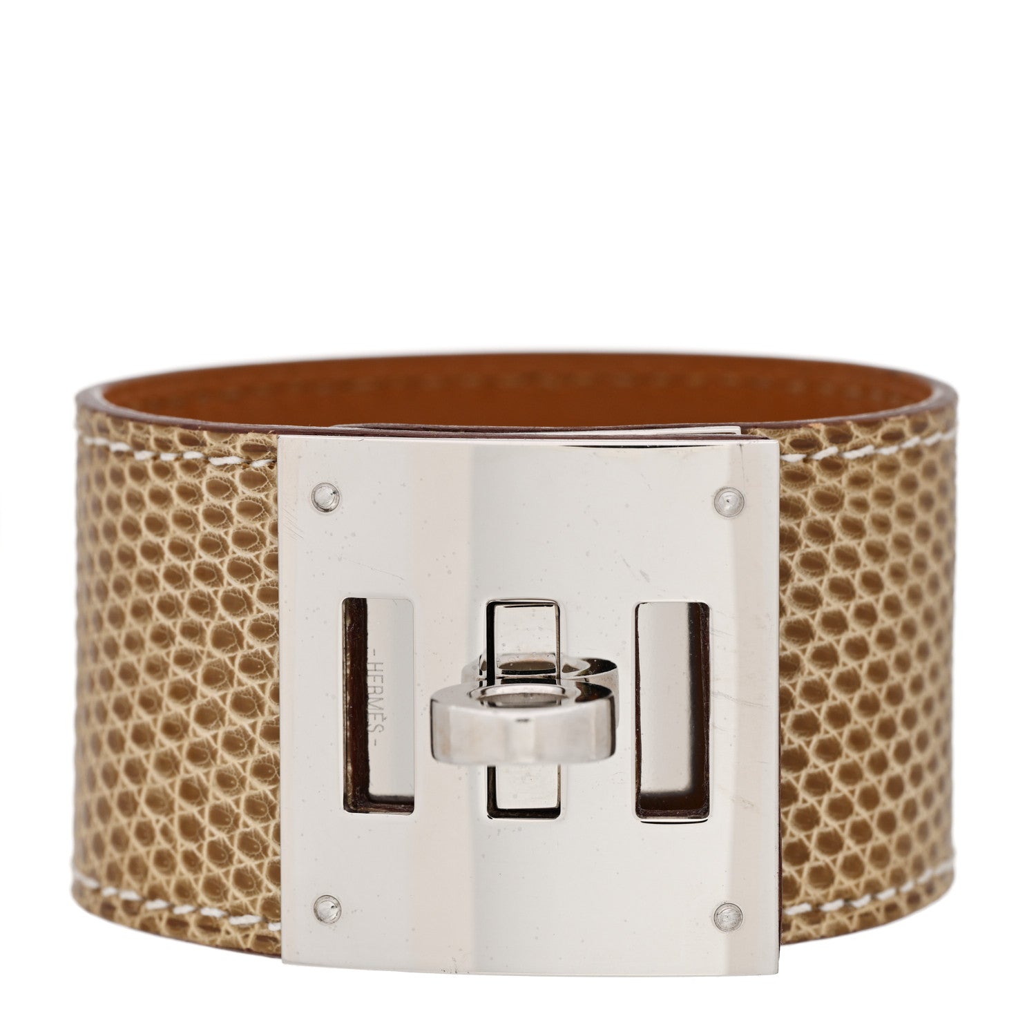 Hermes Lizard Kelly Dog Bracelet Ficelle 1 of 5