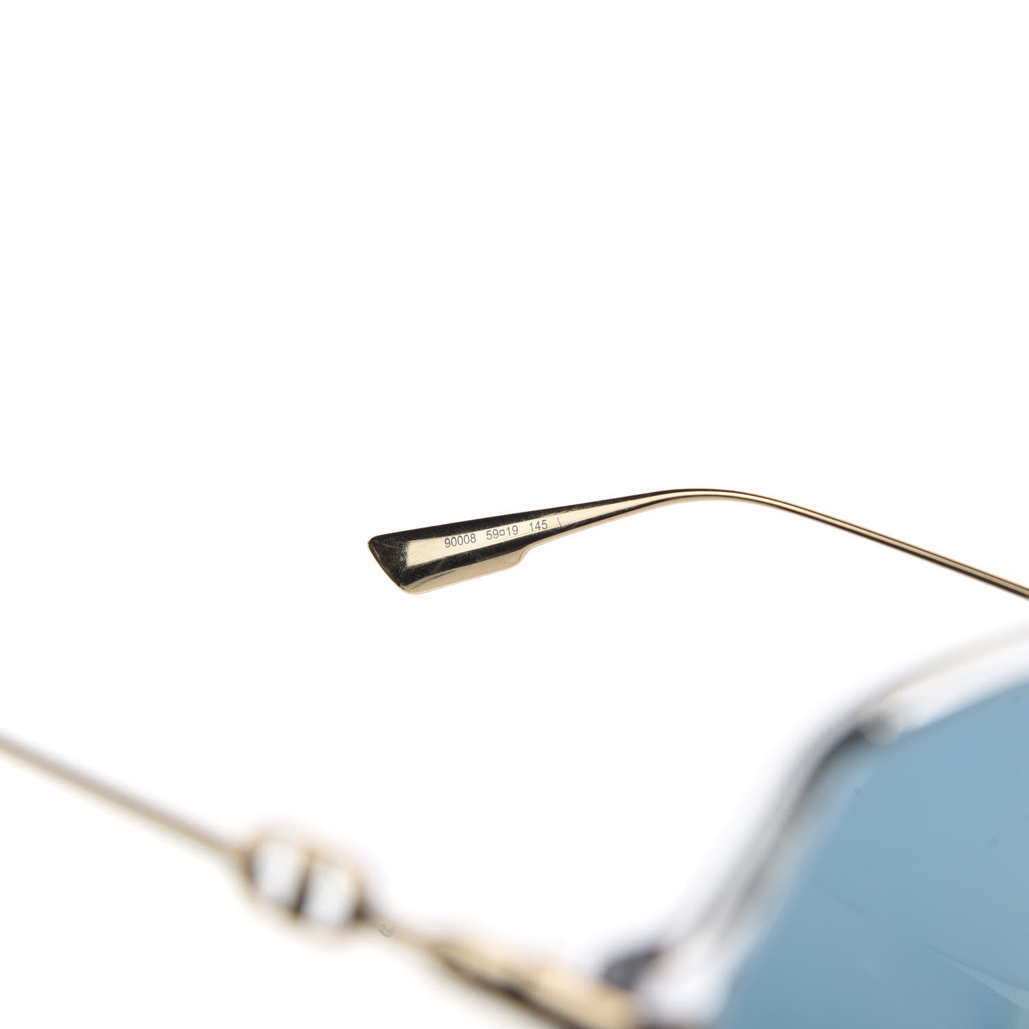 Christian Dior Acetate Metal Diorlink 2 Sunglasses Blue Gold 6 of 7