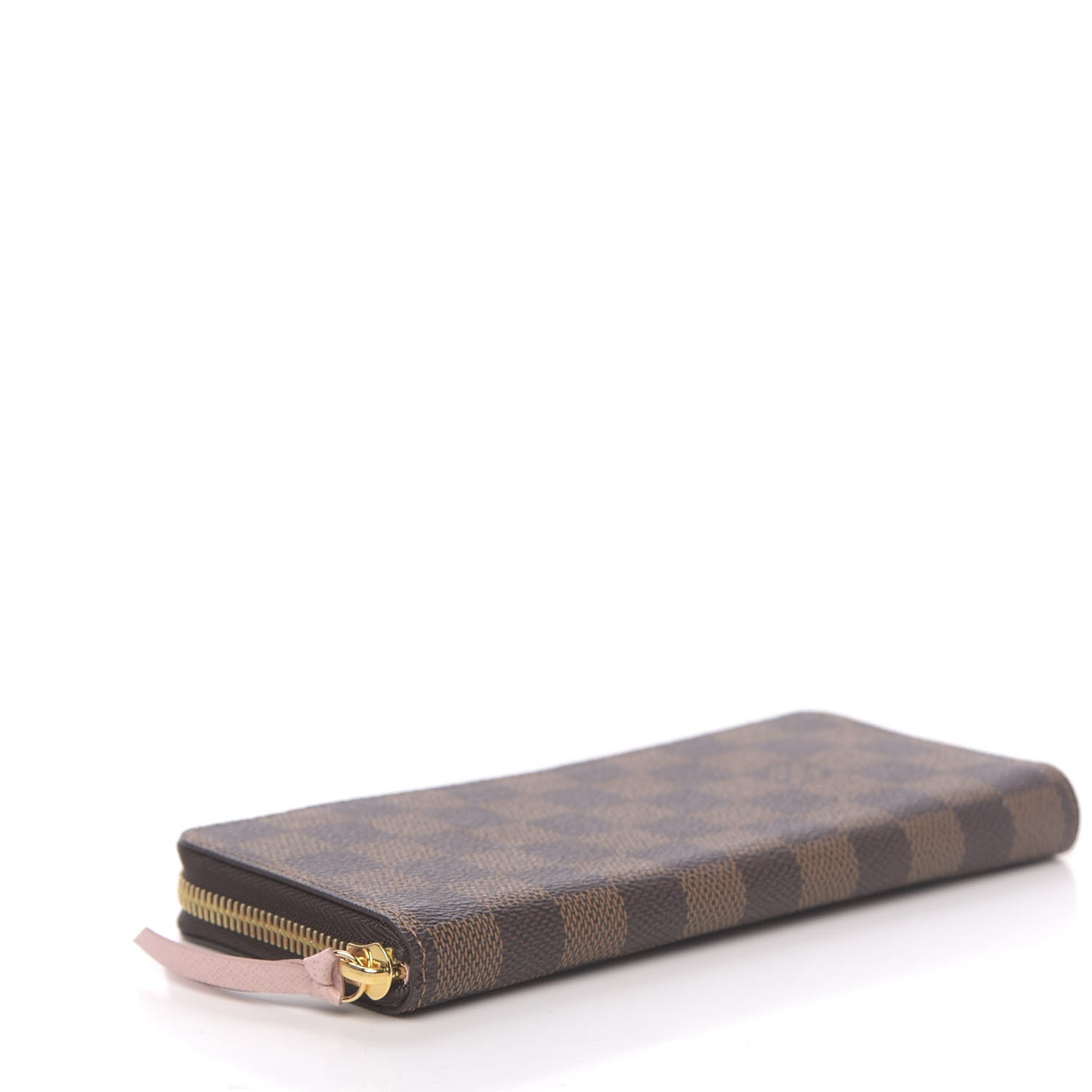 Damier Ebene Clemence Wallet Rose Ballerine
