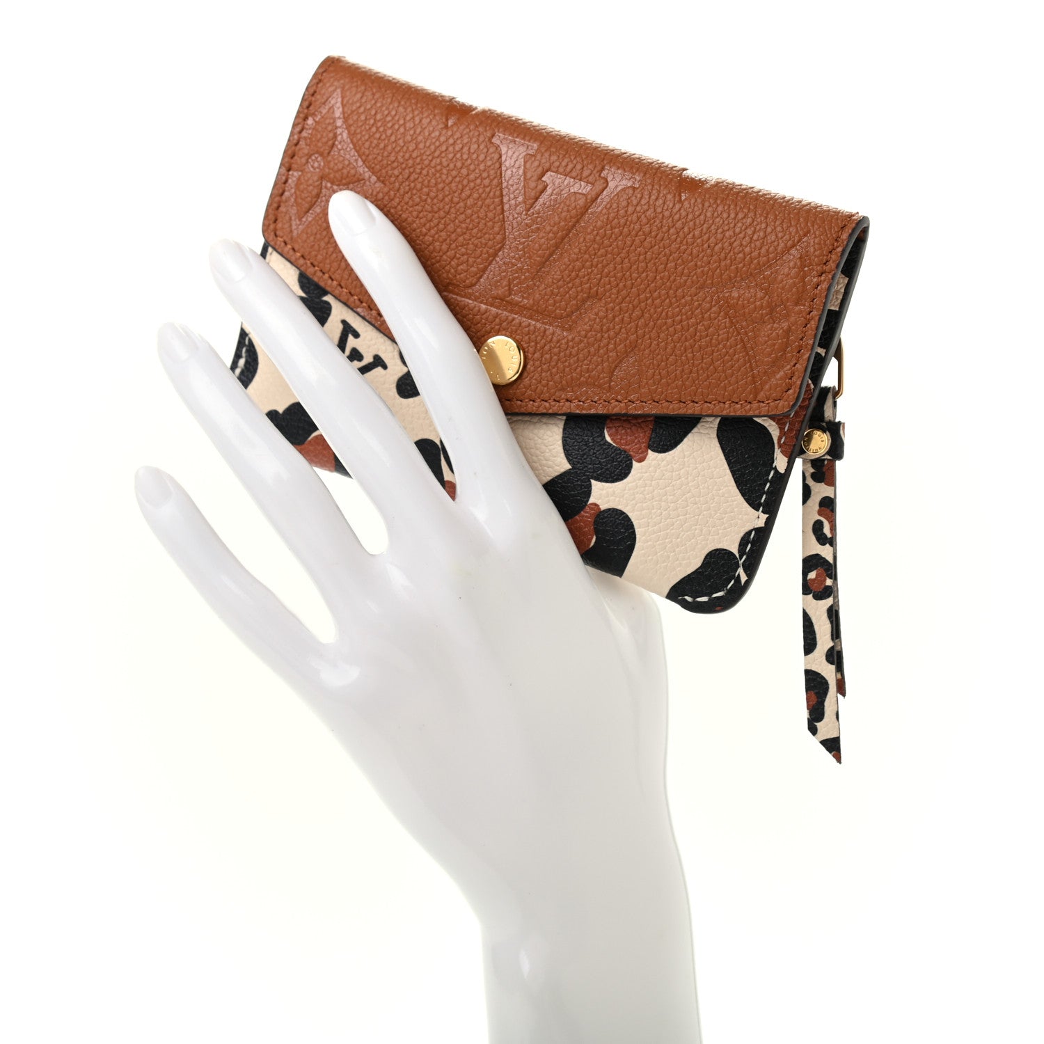 Louis Vuitton Empreinte Monogram Giant Wild At Heart Key Pouch Caramel 2 of 6