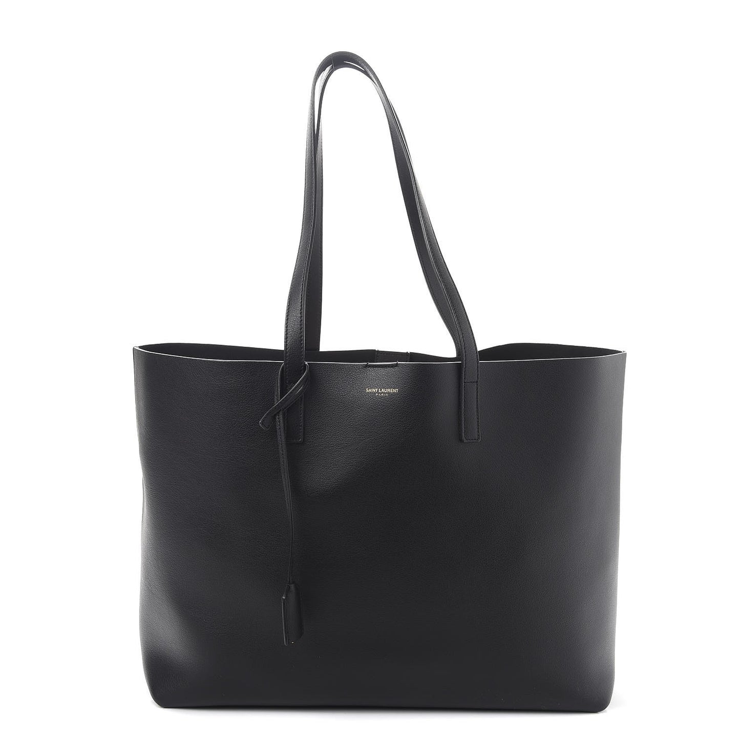 Calfskin Large Shopping Tote Black