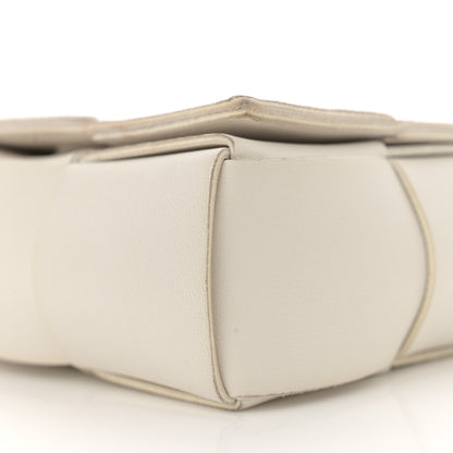 Bottega Veneta Lambskin Maxi Intrecciato Extra Mini Cassette Crossbody Bag White 9 of 13