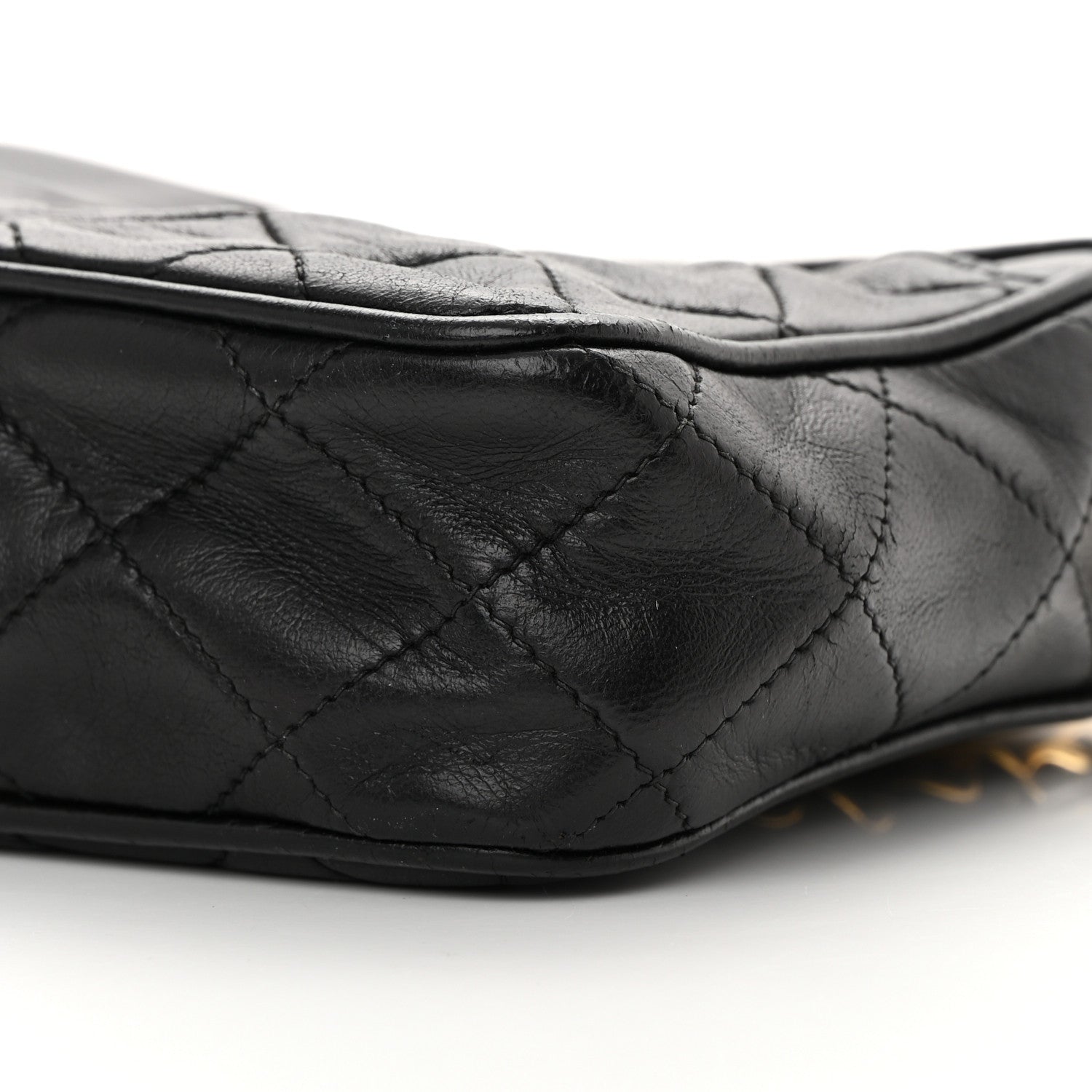 Chanel Lambskin Quilted Tassel Camera Case Black 11 of 13