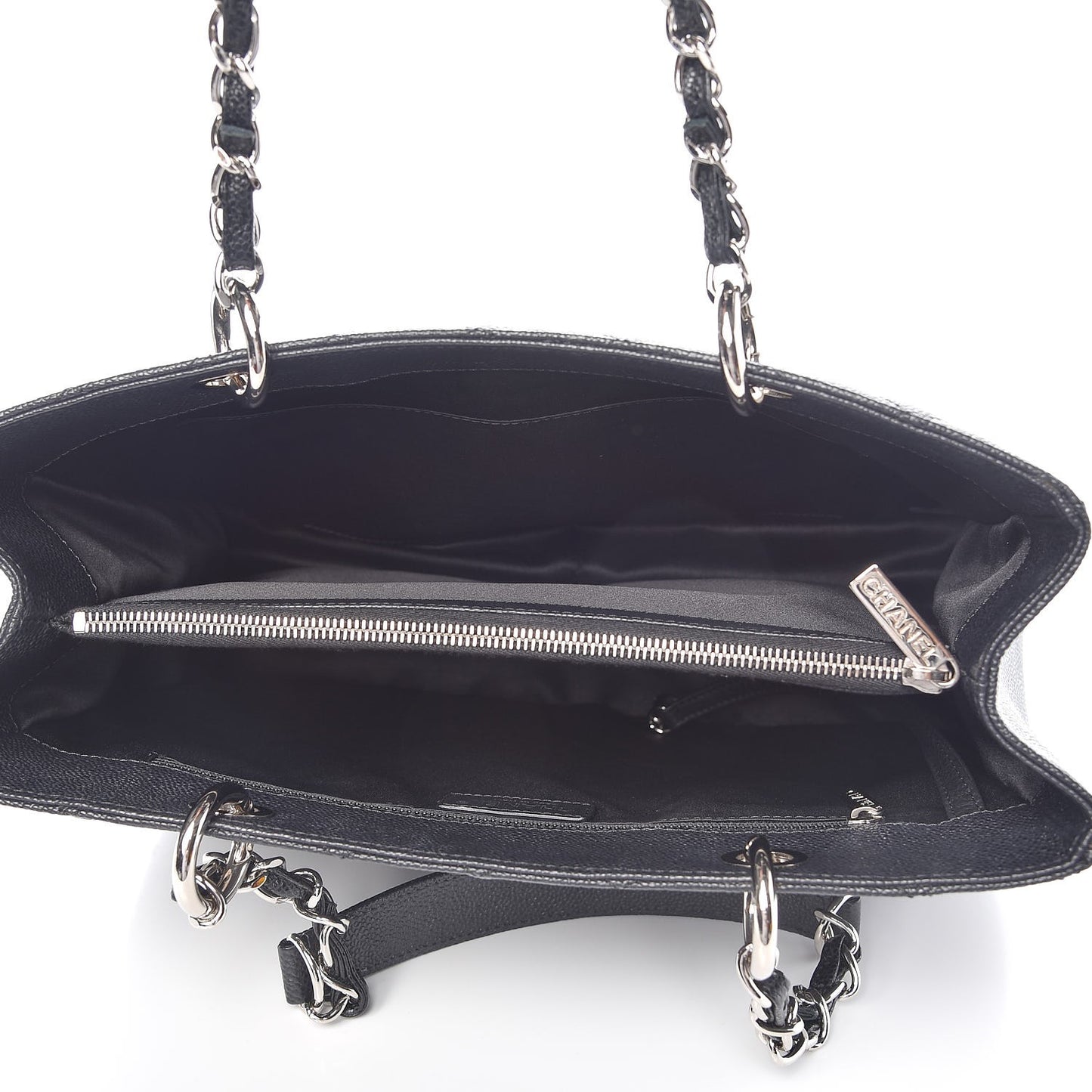 Caviar Quilted Grand Shopping Tote GST Black