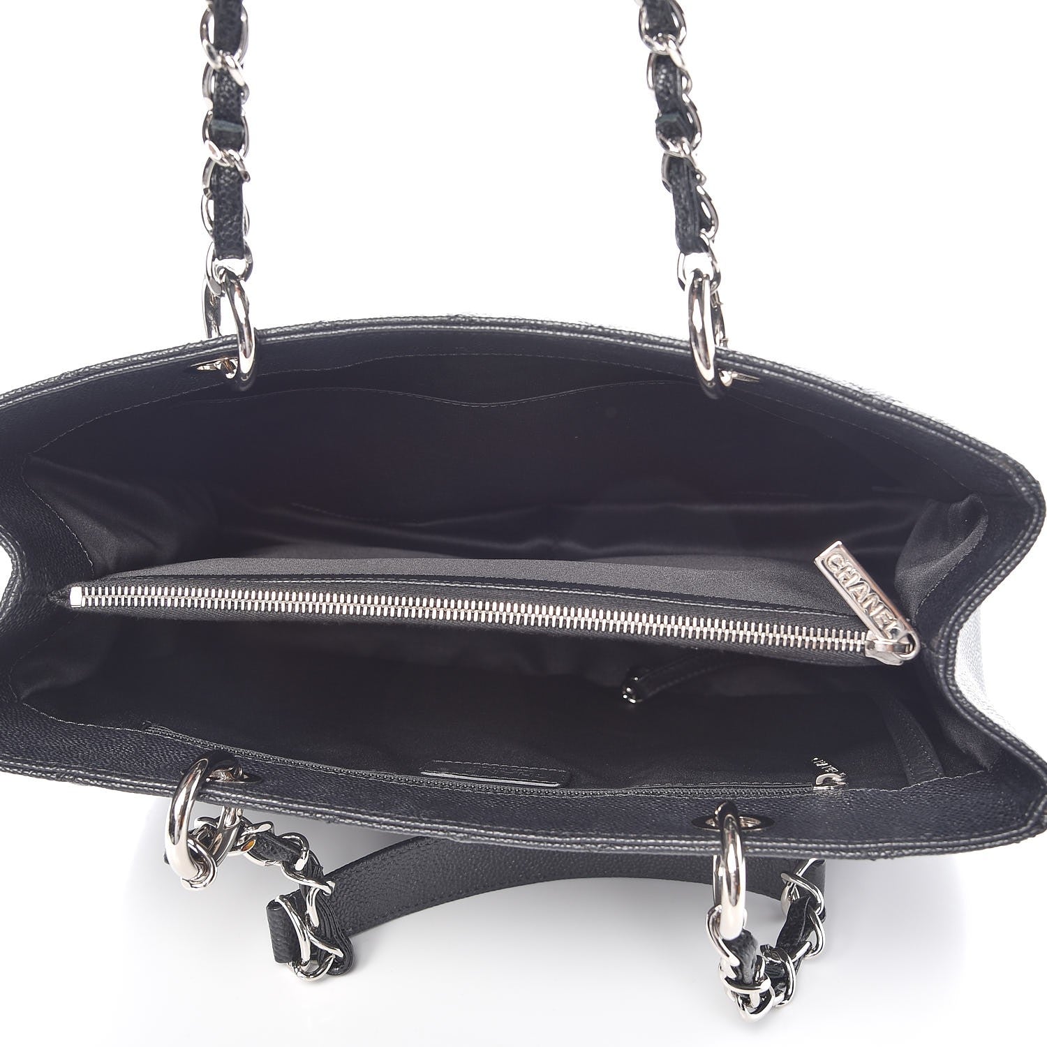 Chanel Caviar Quilted Grand Shopping Tote GST Black 5 of 8