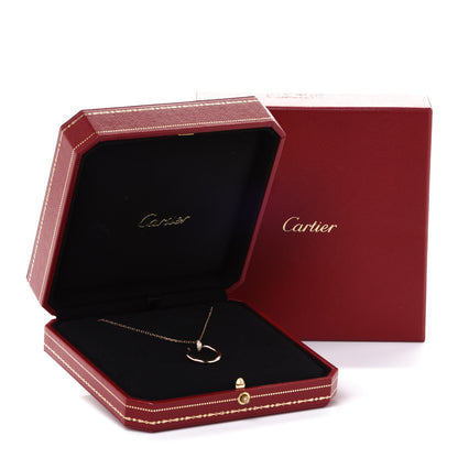 Cartier 18K Pink Gold Diamond Juste Un Clou Pendant Necklace 6 of 6