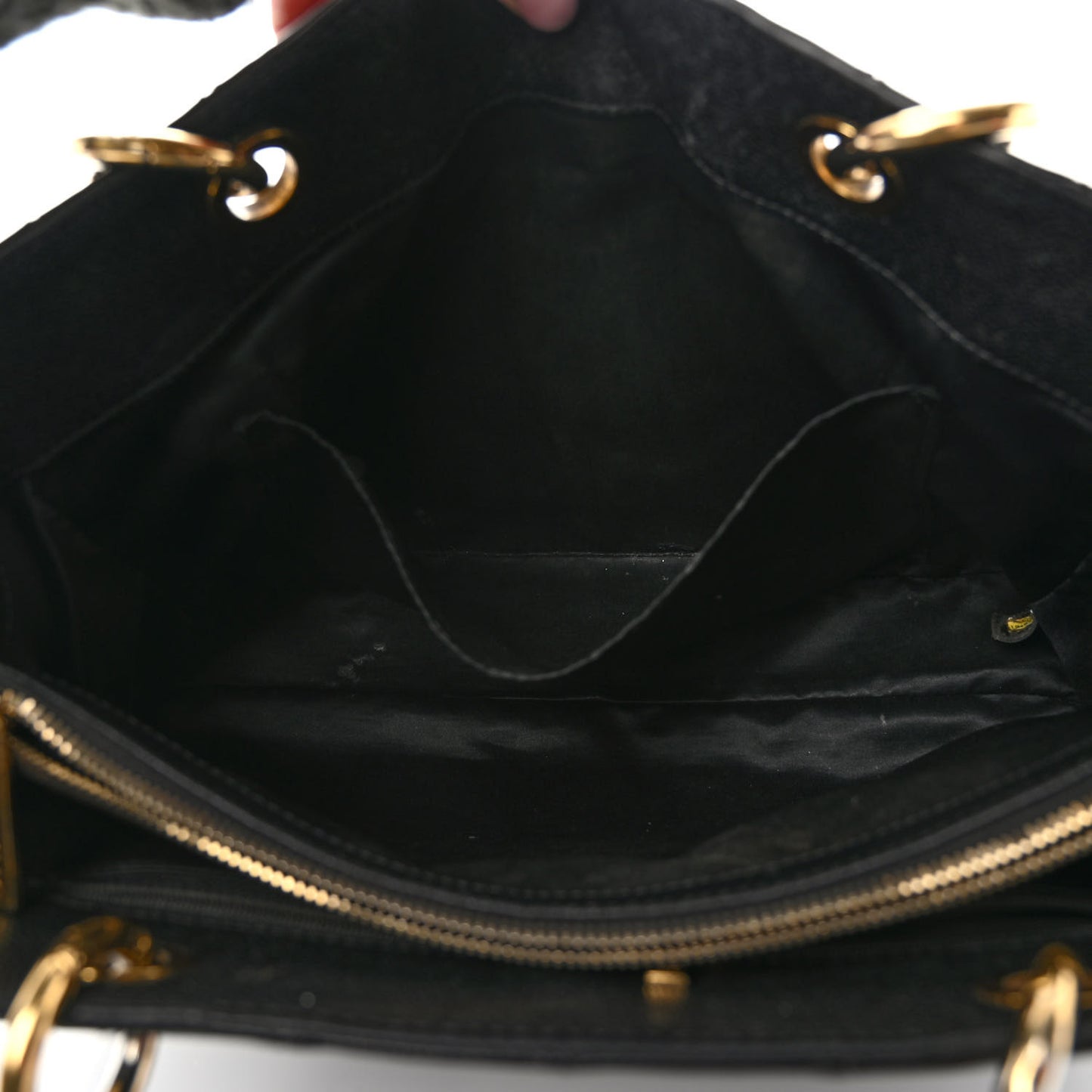 Caviar Quilted Grand Shopping Tote GST Black