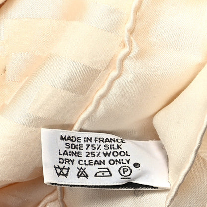 Hermes Silk Wool Faconnee Grand H Scarf 4 of 4