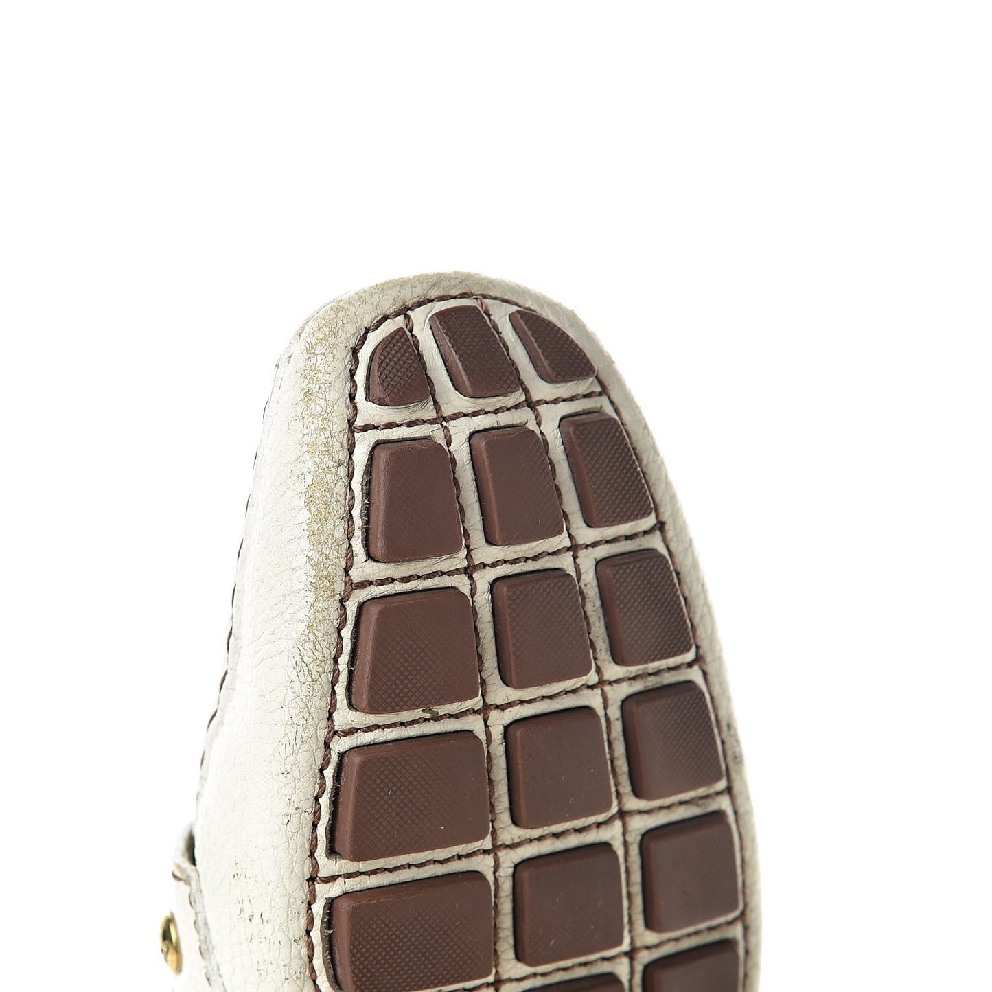Calfskin Monte Carlo Moccasin Loafers 41 Ivory