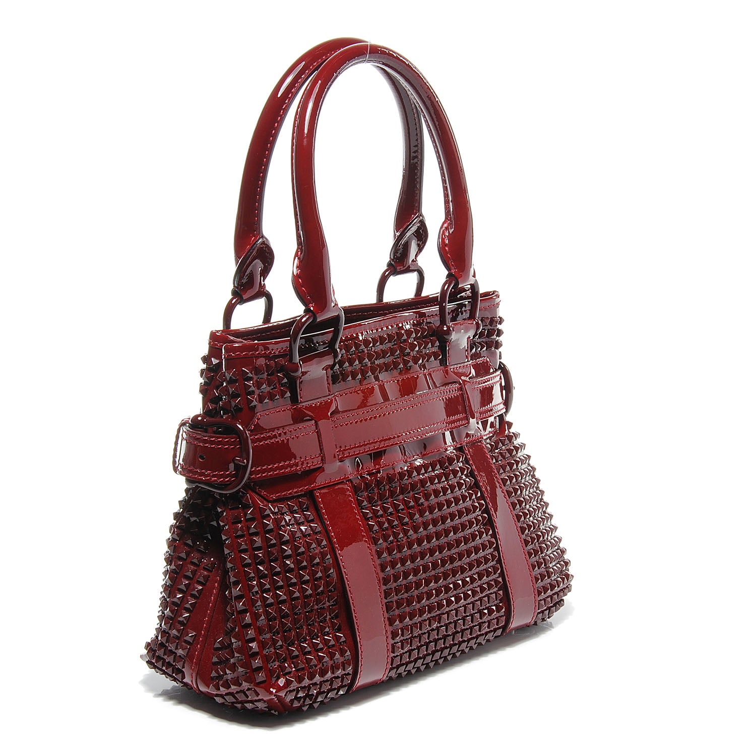 Burberry Patent Prorsum Rachel Studded Red 3 of 9