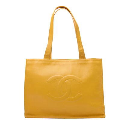 Chanel Caviar CC Tote Yellow 1 of 12
