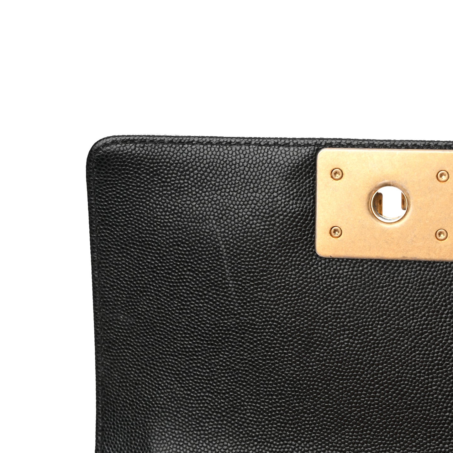 Caviar Quilted Small Boy Flap Black