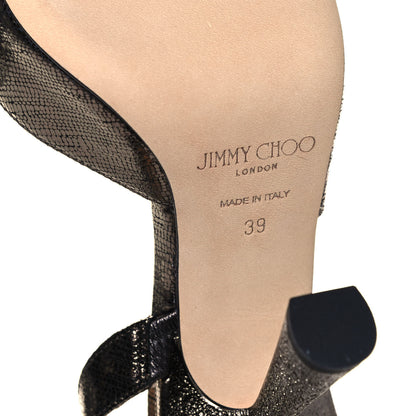 Jimmy Choo Metallic Calfskin Fetto 100 Pump 39 Bronze 6 of 8