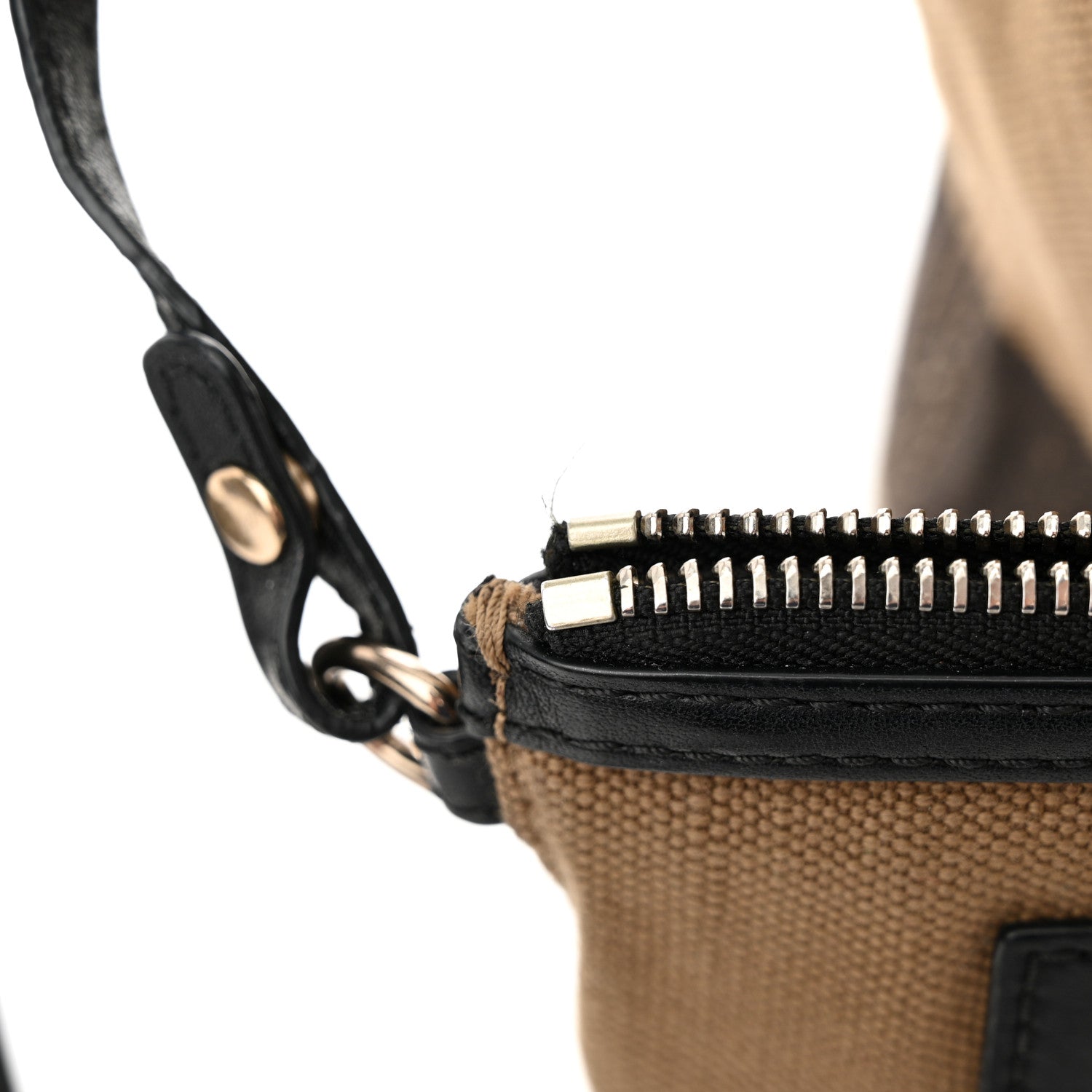Burberry Canvas Mega Check Mini Ashby Tassel Crossbody Black 12 of 12