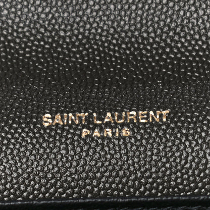Saint Laurent Grain De Poudre Uptown Chain Wallet Pebble 7 of 10