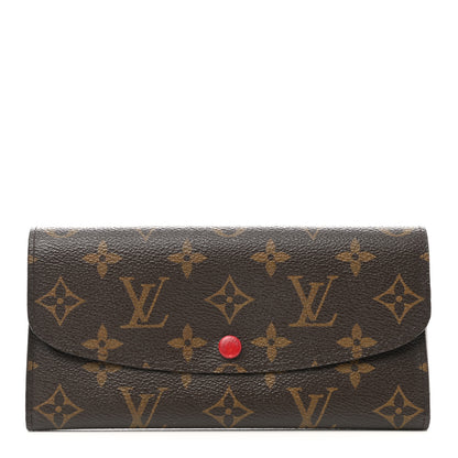 Louis Vuitton Monogram Emilie Wallet Rouge 1 of 10