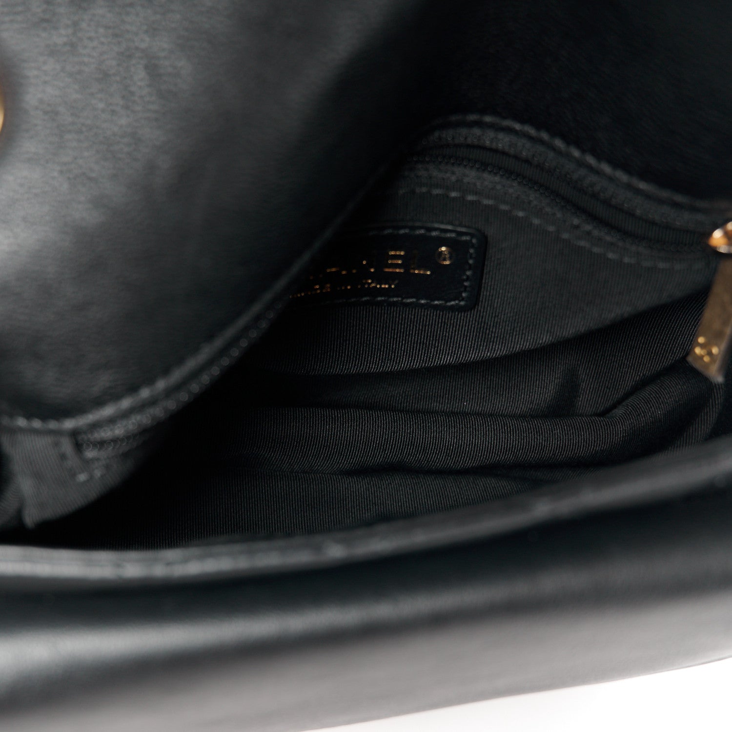 Chanel Grained Calfskin Quilted Messenger Flap Black 5 of 10