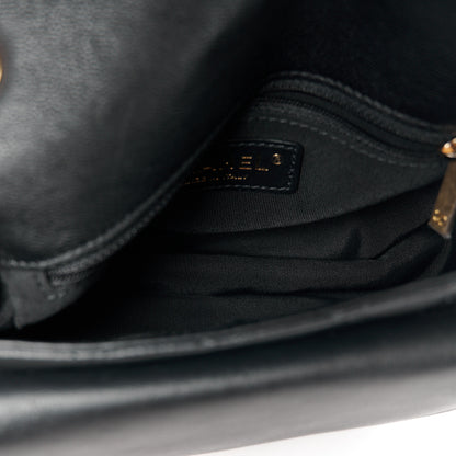 Chanel Grained Calfskin Quilted Messenger Flap Black 5 of 10