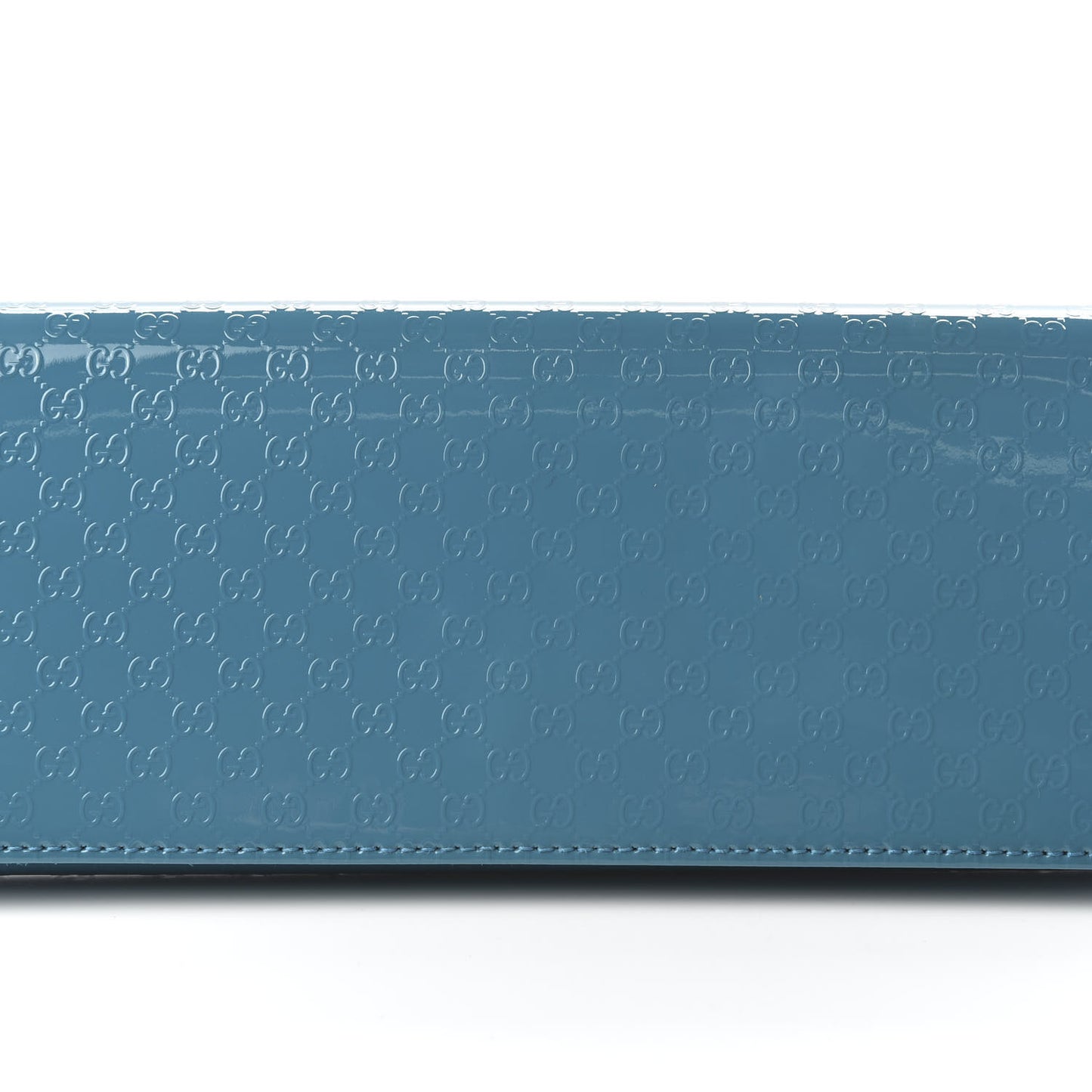 Patent Microguccissima Small Broadway Clutch Deep Cobalt