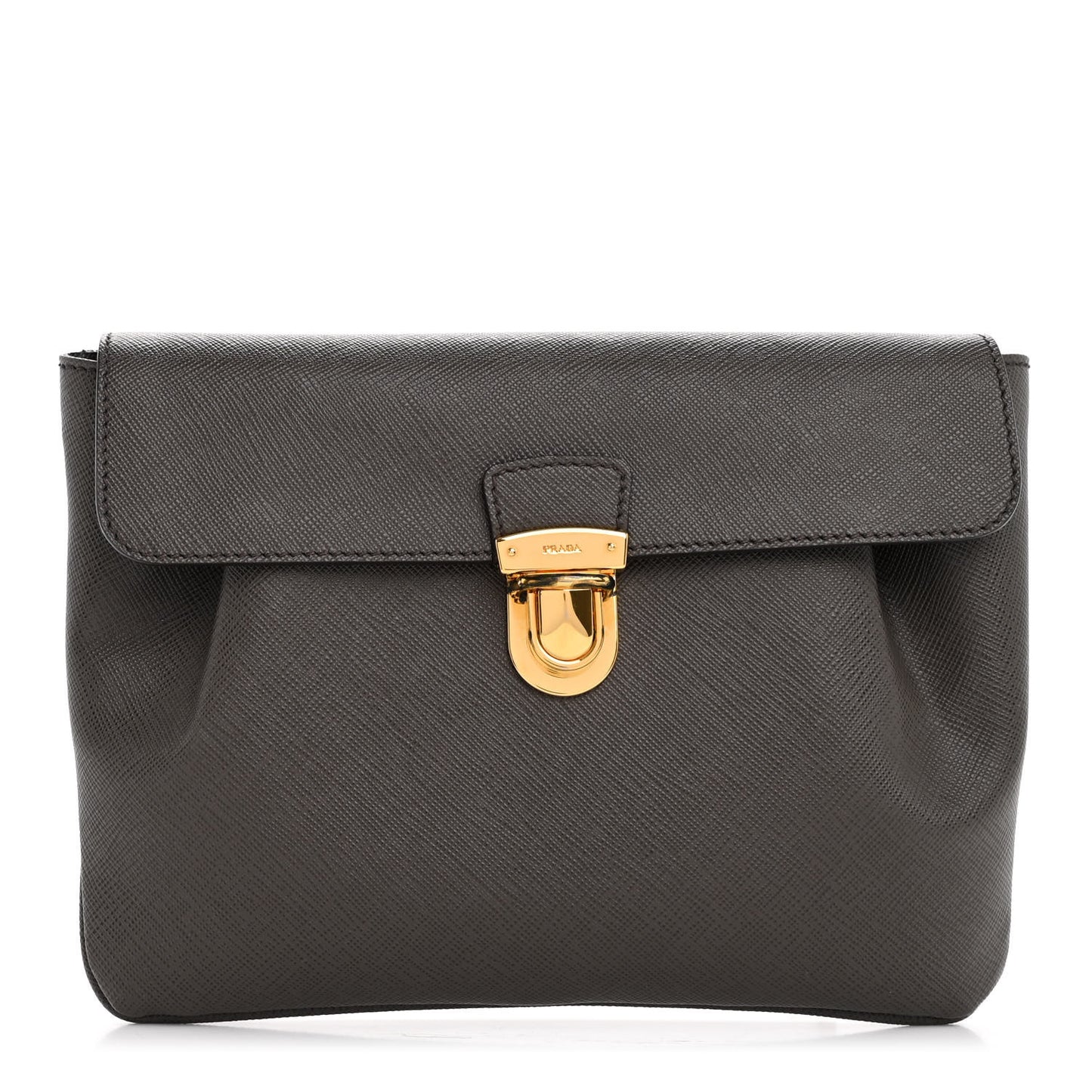 Saffiano Clutch Pouch Grey