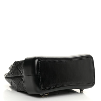 Chanel Aged Calfskin Quilted Small Gabrielle Backpack Black 4 of 12