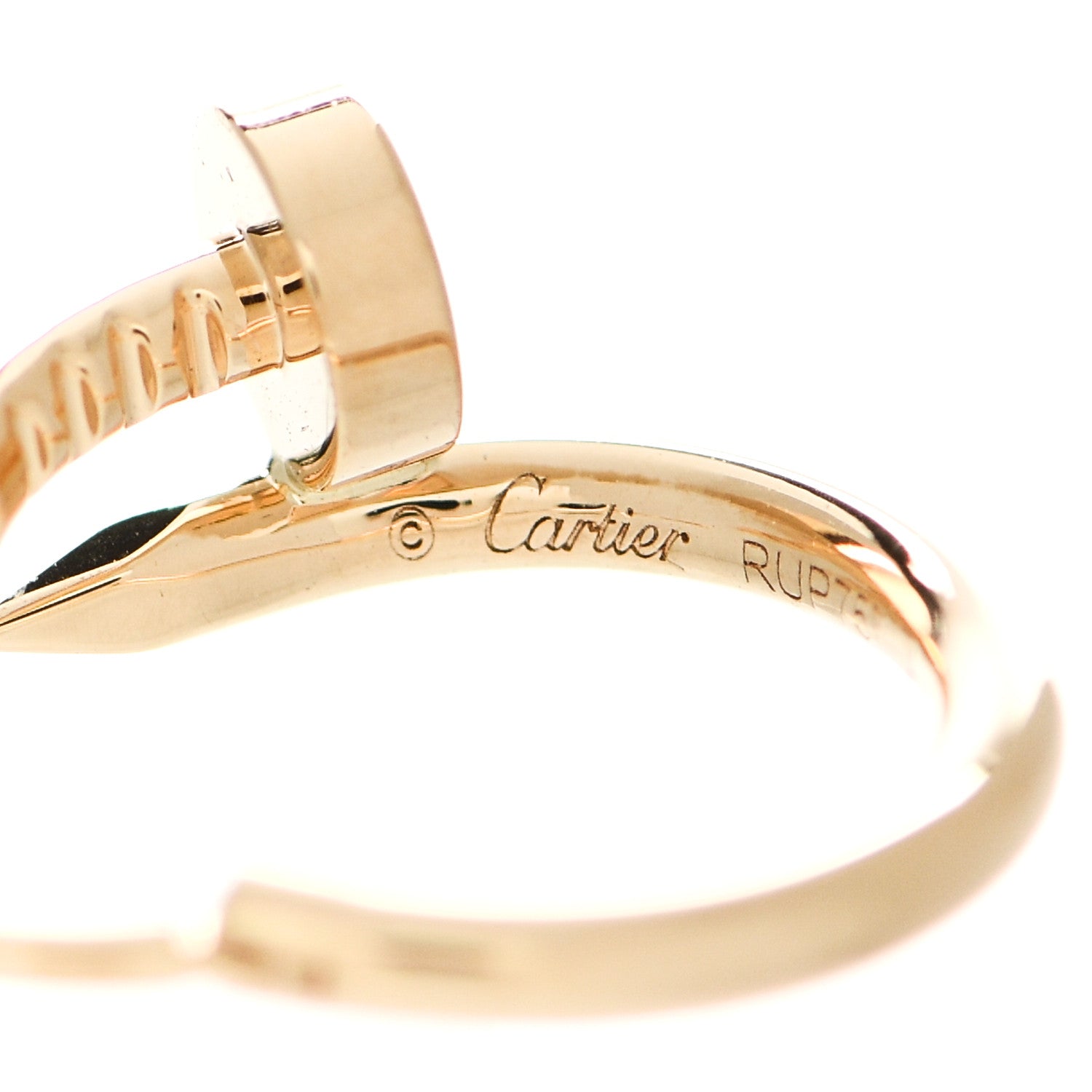 Cartier 18K Yellow Gold Juste Un Clou Hoop Earrings 4 of 7