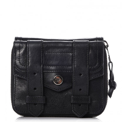 Proenza Schouler Lambskin Small PS1 Zip Wallet Black 1 of 7