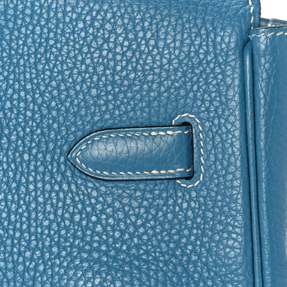 Hermes Togo Birkin 35 Blue Jean 9 of 40