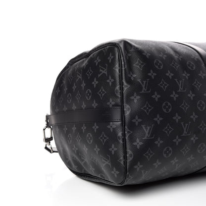 Louis Vuitton Monogram Eclipse Keepall Bandouliere 55 5 of 9
