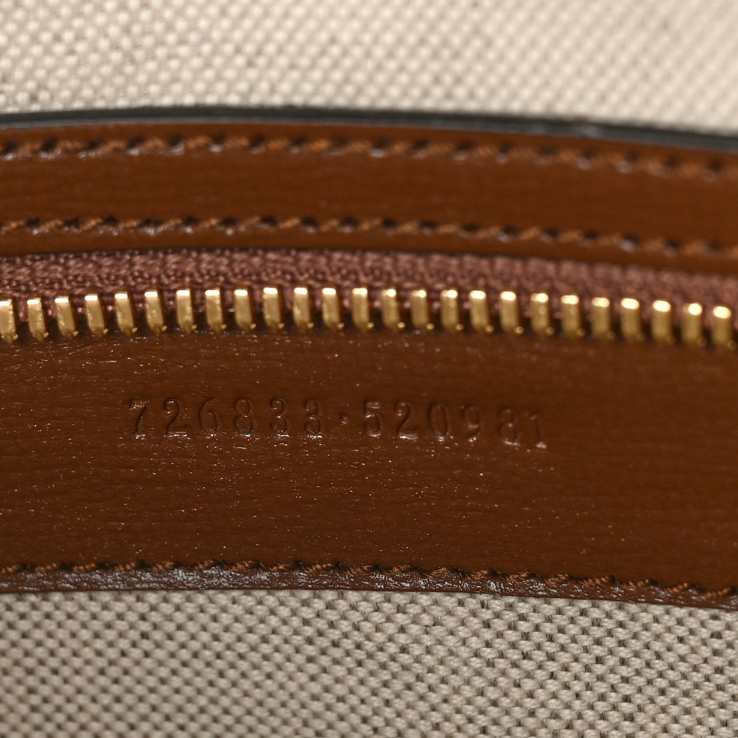 GG Supreme Monogram Azalea Calfskin Retro Interlocking G Wristlet Messenger Bag Beige Ebony Brown Sugar