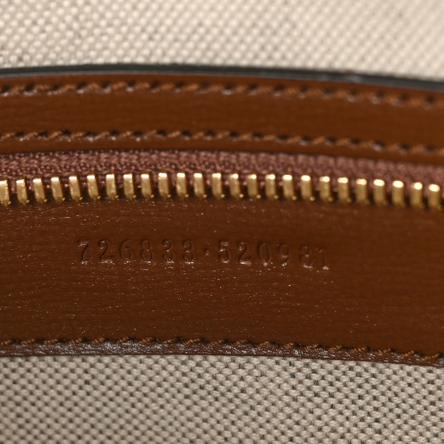Gucci GG Supreme Monogram Azalea Calfskin Retro Interlocking G Wristlet Messenger Bag Beige Ebony Brown Sugar 7 of 9