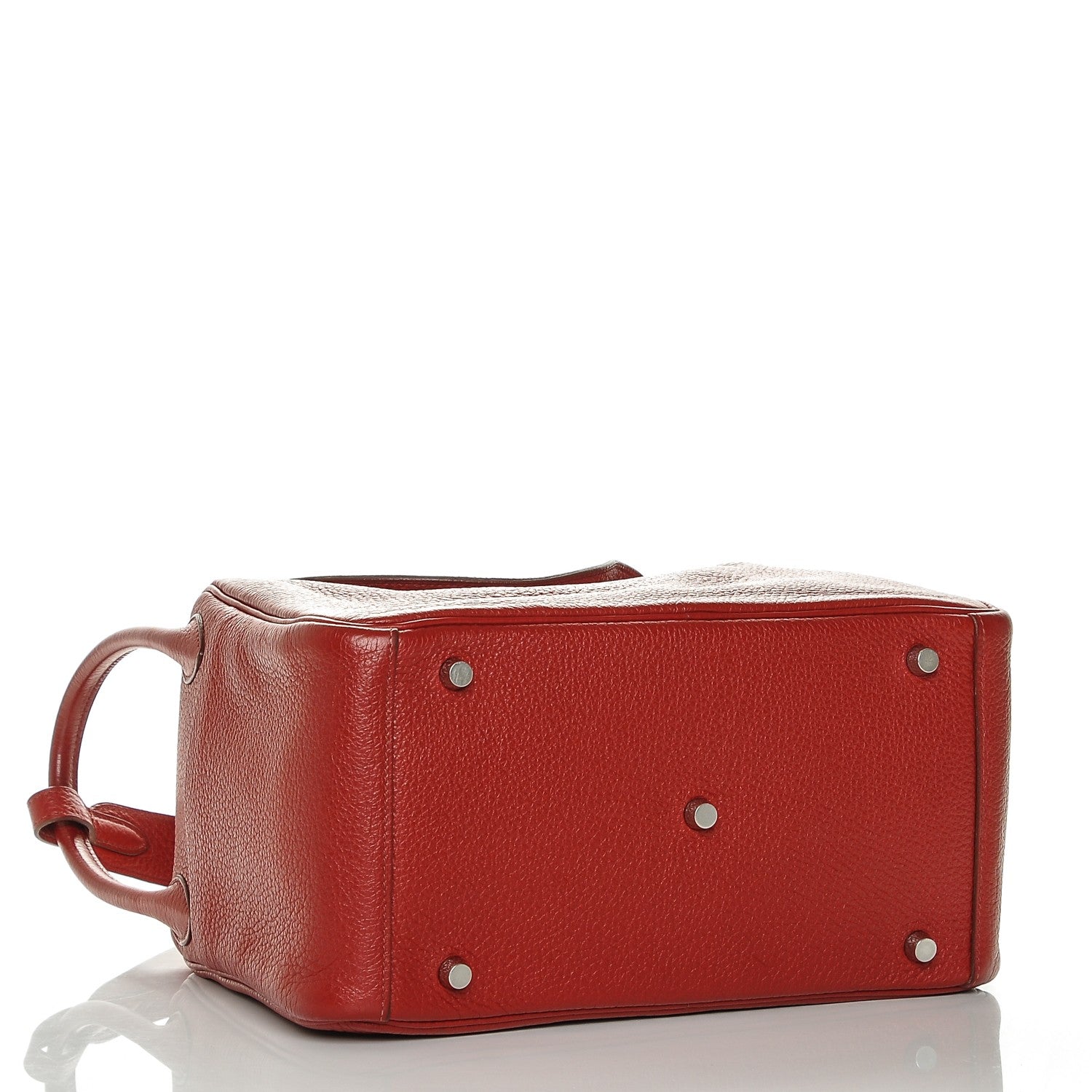 Hermes Taurillon Clemence Lindy 30 Rouge Garance 4 of 7