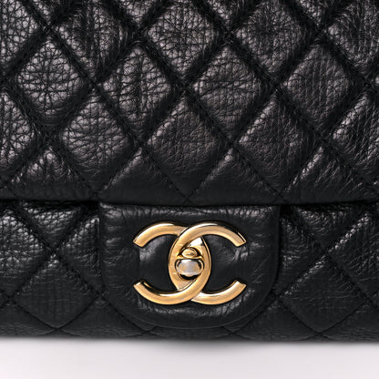 Chanel Calfskin Quilted XXL Travel Flap Bag Navy 7 of 11