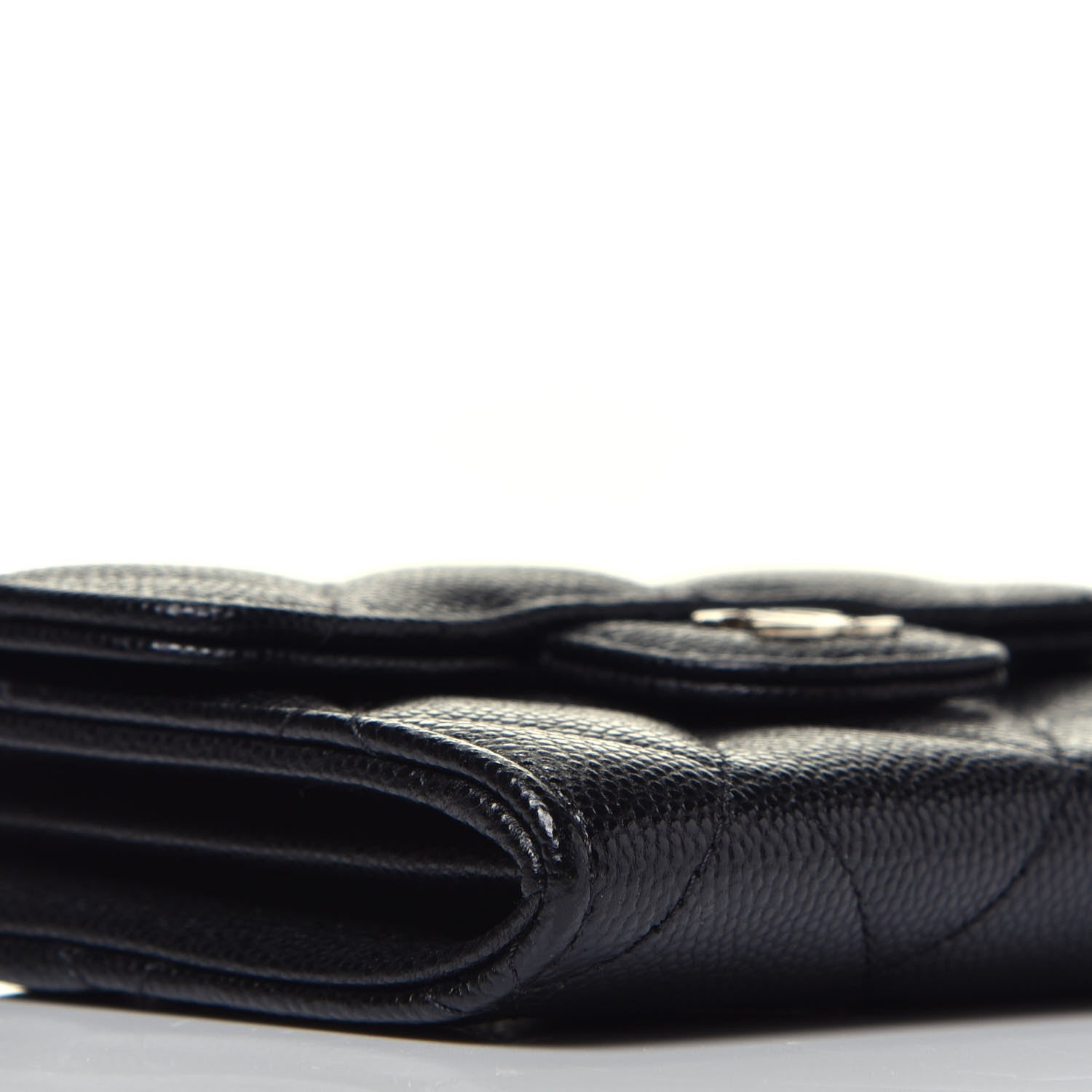 Chanel Caviar Quilted Flap Card Holder On Chain Black 9 of 10