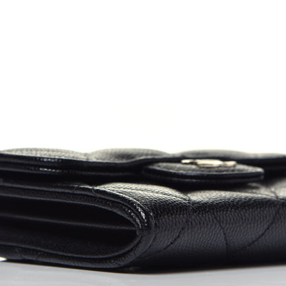 Chanel Caviar Quilted Flap Card Holder On Chain Black 9 of 10