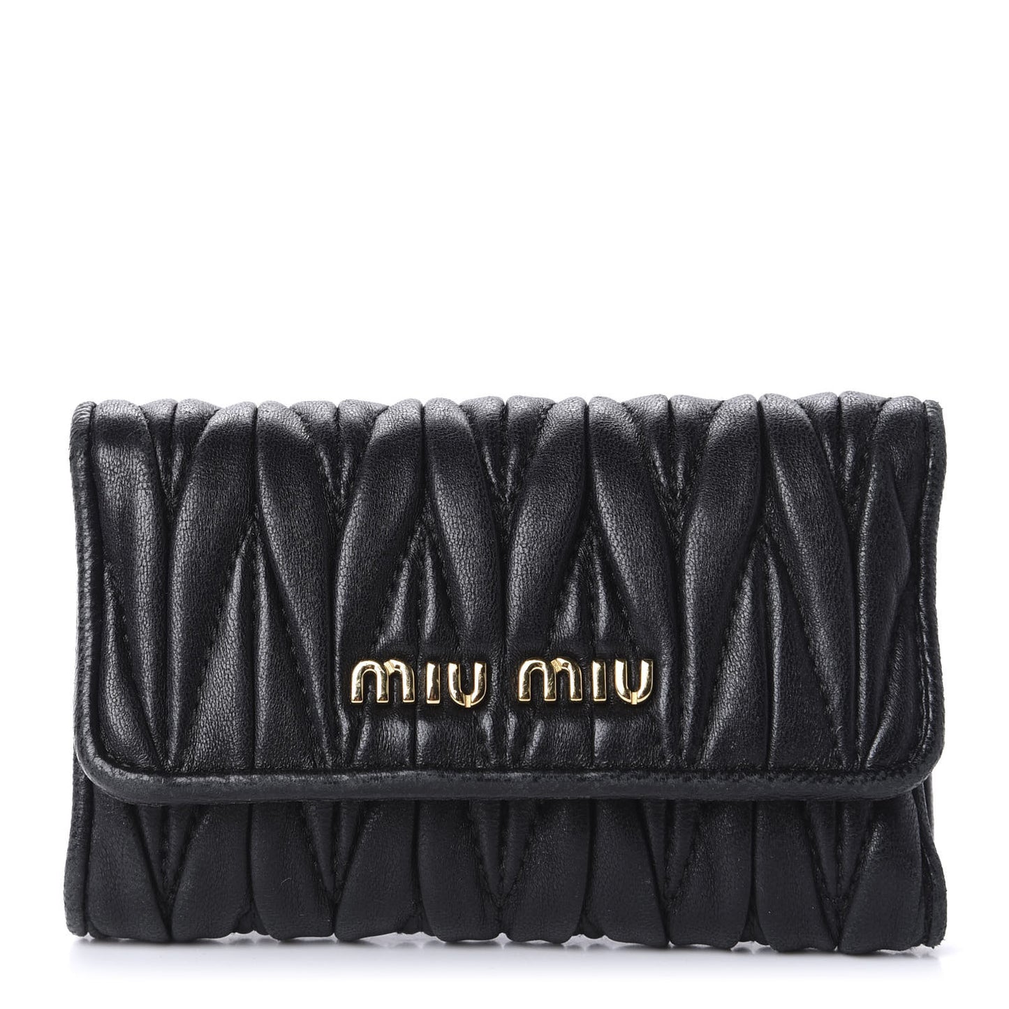 Nappa Matelasse 6 Key Holder Black