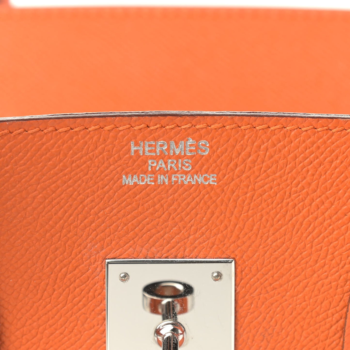 Epsom Birkin 35 Orange