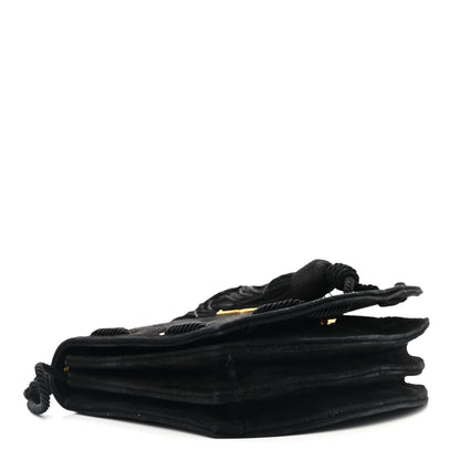Saint Laurent Suede Medium Monogram Fetish Satchel Black 4 of 11
