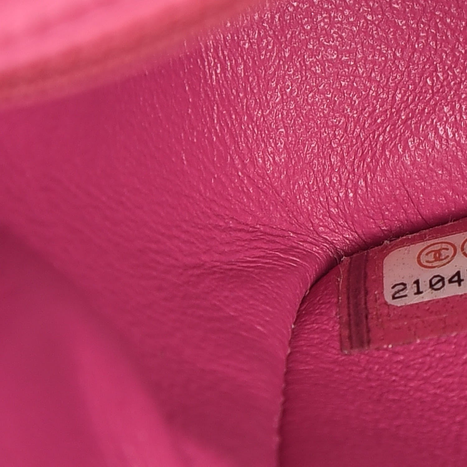 Chanel Lambskin Chevron Quilted Mini Rectangular Flap Fuchsia 7 of 19