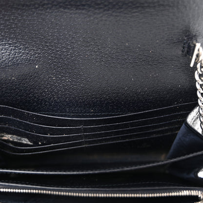 Gucci GG Supreme Monogram Textured Dollar Calfskin Mini Dionysus Chain Wallet Beige Blue 14 of 16