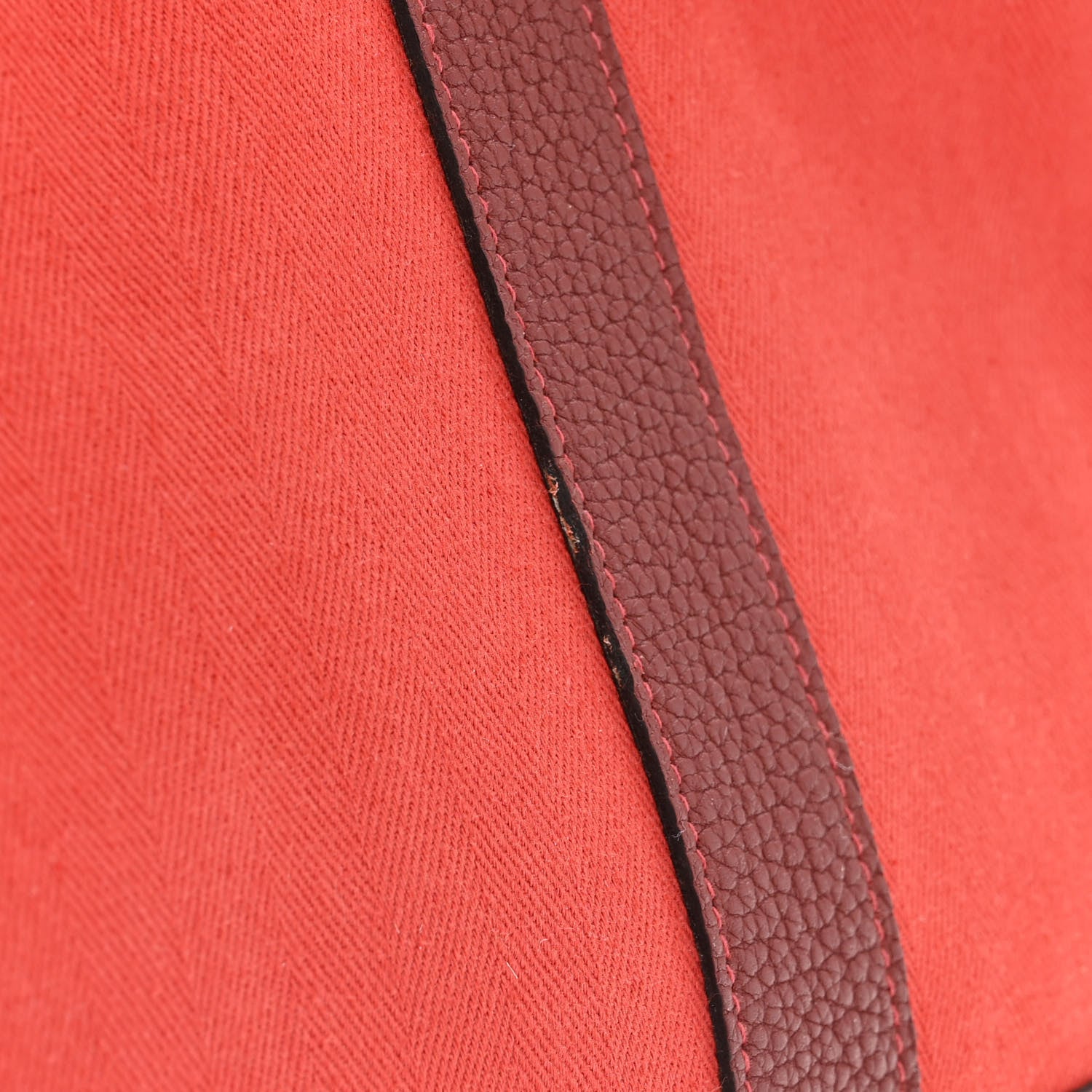 Hermes Chevron Herringbone Toile Negonda Garden Party 36 Rouge Tomate Rouge H 13 of 16
