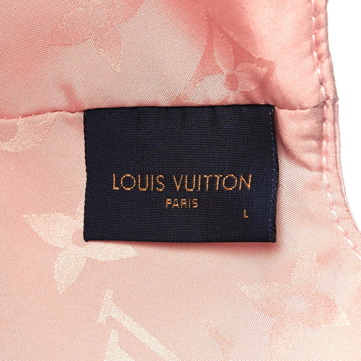Polyester Silk Monogram LV Get Ready Cap L Pink