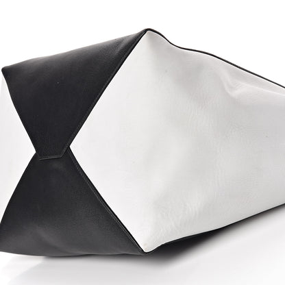 Celine Calfskin Large Horizontal Cabas Phantom White Black 13 of 15