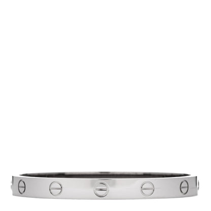 Cartier 18K White Gold LOVE Bracelet 16 2 of 8