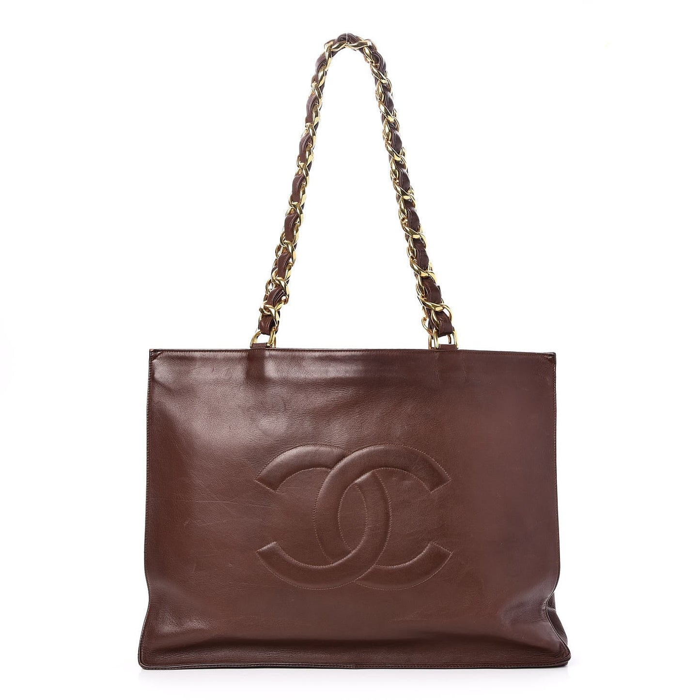 Lambskin CC Tote Brown