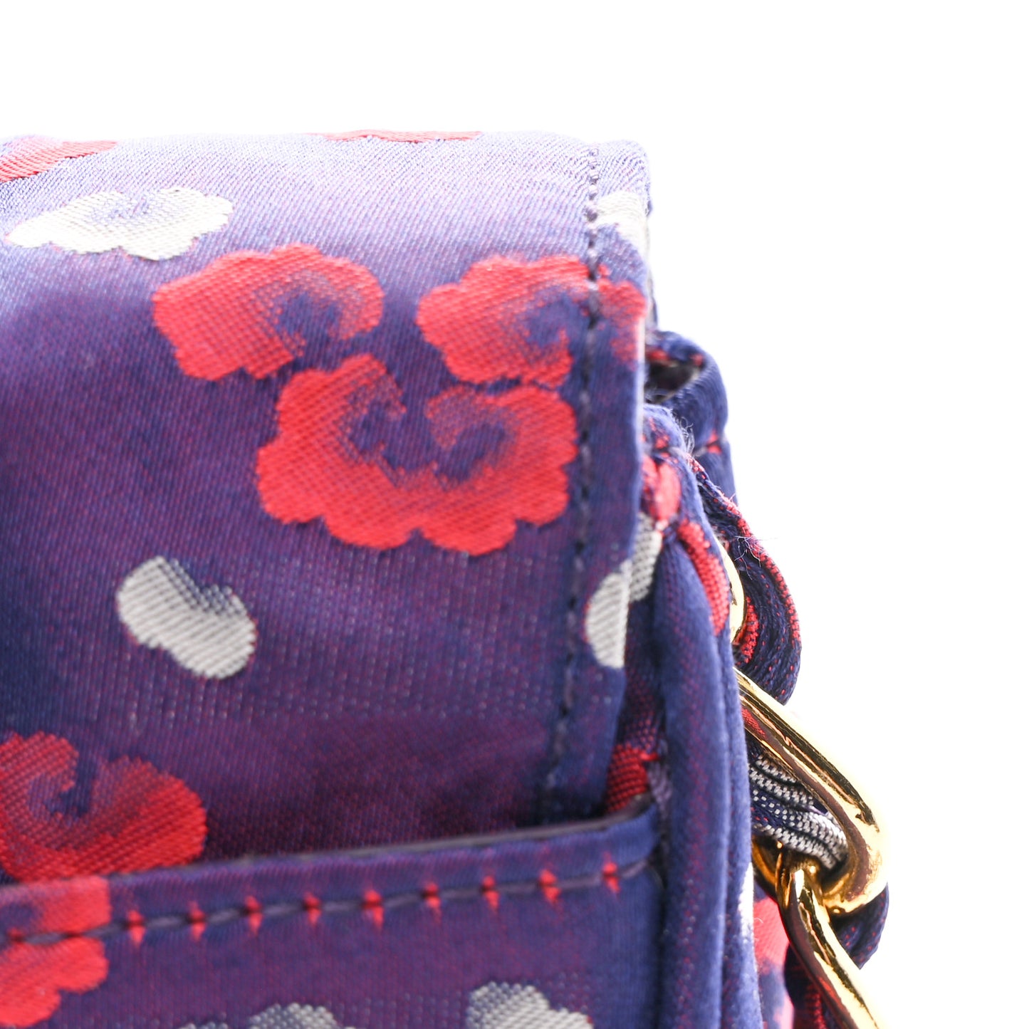 Tessuto Nylon Lurex Embroidered Flap Viola