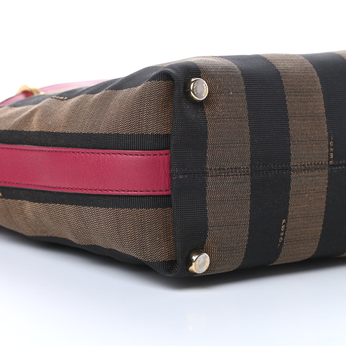 Pequin Vitello Small Shoulder Tote Tobacco Amarena