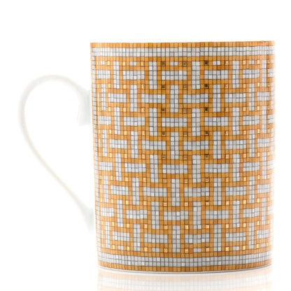 Hermes Porcelain Mosaique au 24 Mug Gold 3 of 6